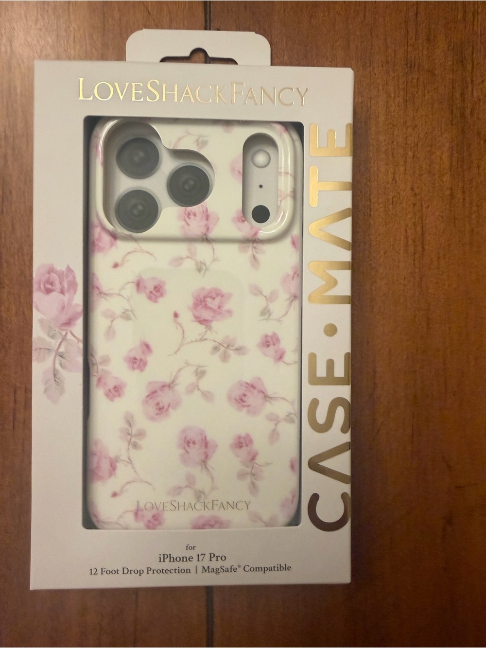 Viral Case-Mate LoveShackFancy Pink Floral iPhone Case